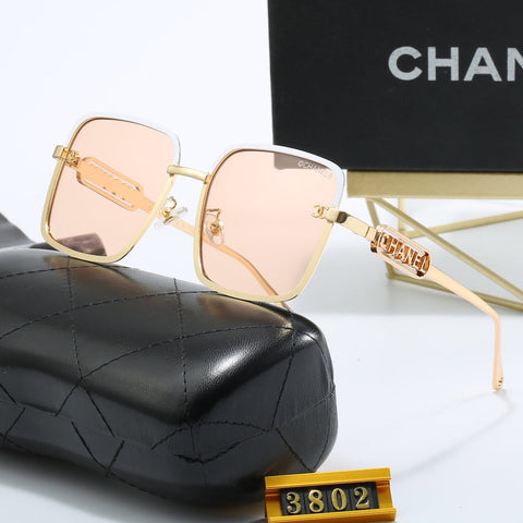 Fashion Woman's Metal Letters Sunglasses