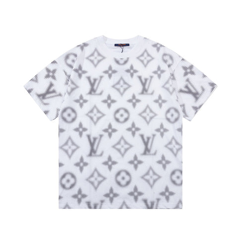 Retro monogram print T-shirt