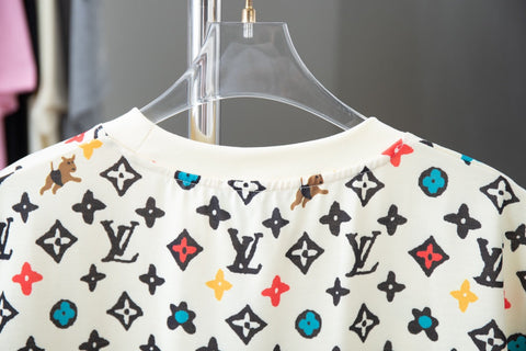 Puppy co-branded printed T-shirt