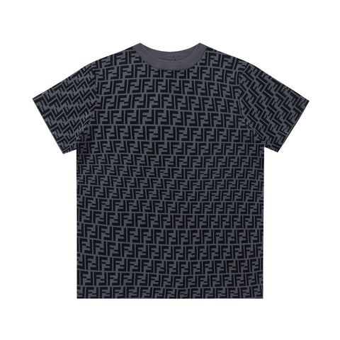 Knitted monogram T-shirt