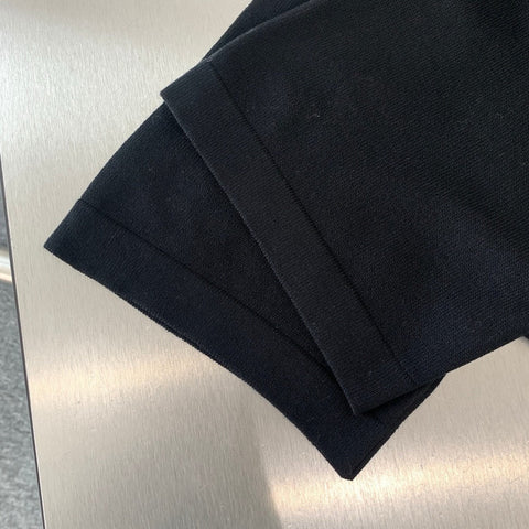 Knitted embroidered T-shirt