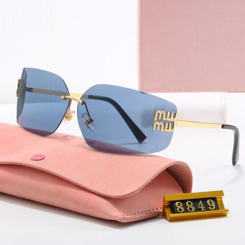 Gold Geometric Sunglasses